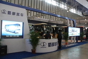 2012南京客车展蜀都客车展台