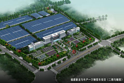 新龙马客车二期鸟瞰图