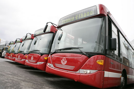 斯堪尼亚乙醇动力公交车