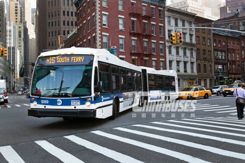 纽约市公交公司订购NOVABUS铰接式客车