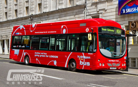 First London fuel cell bus WSH62995