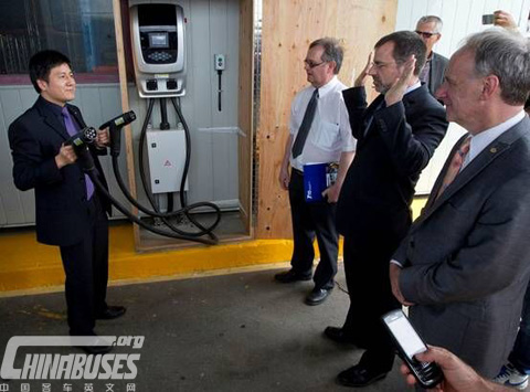 BYD electric bus in canada