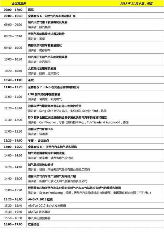 第六届亚太天然气汽车协会国际会议暨展览（ANGVA2015）11月在成都举行