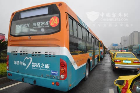 装配华越电涡流缓速器的海格客车