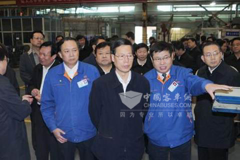 中共中央政治局委员、天津市委书记张高丽考察调研陕西法士特公司