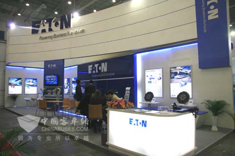 伊顿天津客车展展台