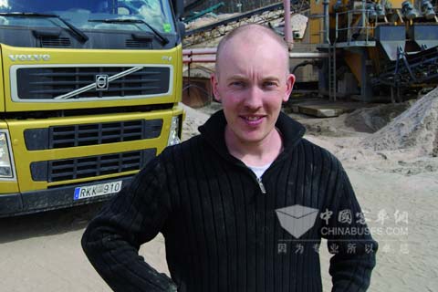 沃尔沃砂石车驾驶员拉尔斯安德森
