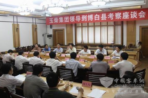 考察座谈会现场