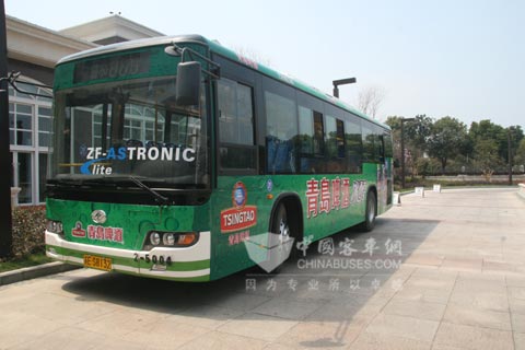 装配采埃孚ASTronic Lite变速箱的海格公交客车
