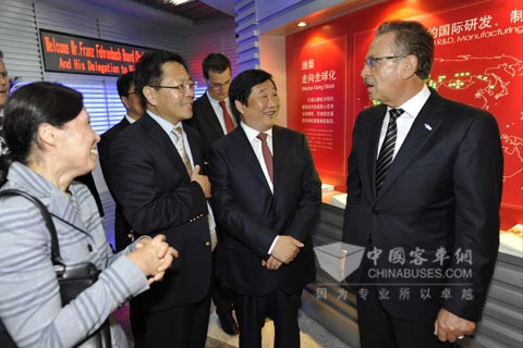 菲润巴赫一行参观了潍柴高新产业园