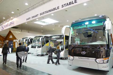 装配康明斯欧V动力的大金龙客车