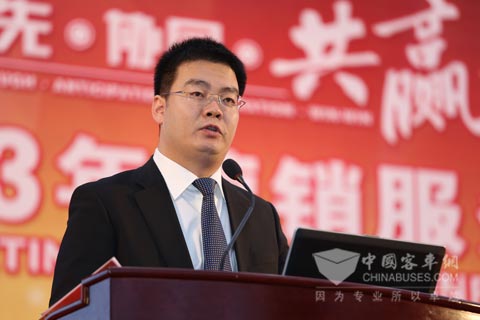 玉柴股份公司代副总经理王利民作市场营销工作报告