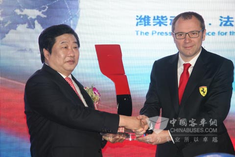 潍柴动力与法拉利车队达成战略合作