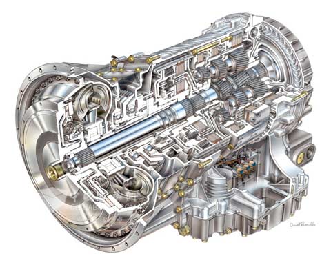 新款日野500系列GH1728卡车装配艾里逊3000系列全自动变速箱