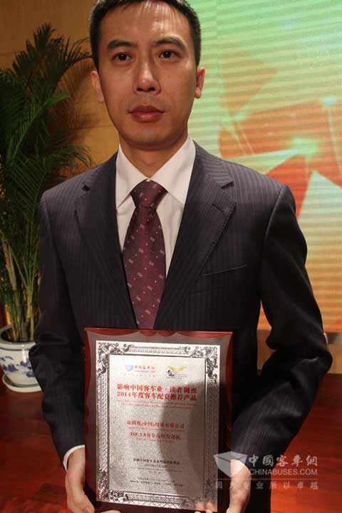 康明斯全电控发动机获配套推荐产品奖