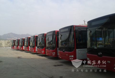 4月2日，承德公交公司迎来20辆配载锡柴CA6SL1-26E4N燃气发动机的客车