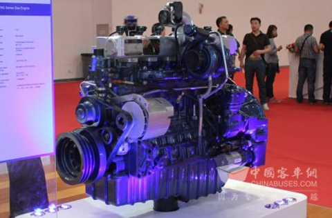 节能大赛比赛专用车配备的潍柴WP7NG260E40型发动机