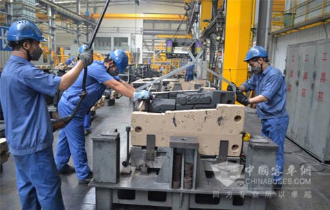 潍柴滨海铸造厂生产现场