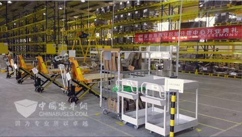 区域零件分拨中心内景