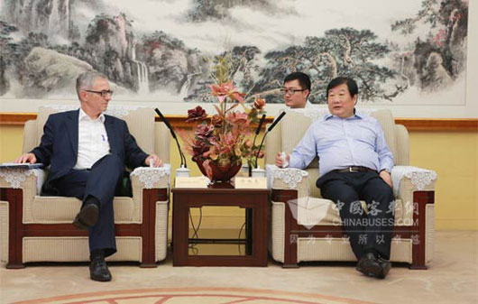 潍柴集团谭旭光与博世集团博兰德 (Mr.Bulander Rolf)会谈